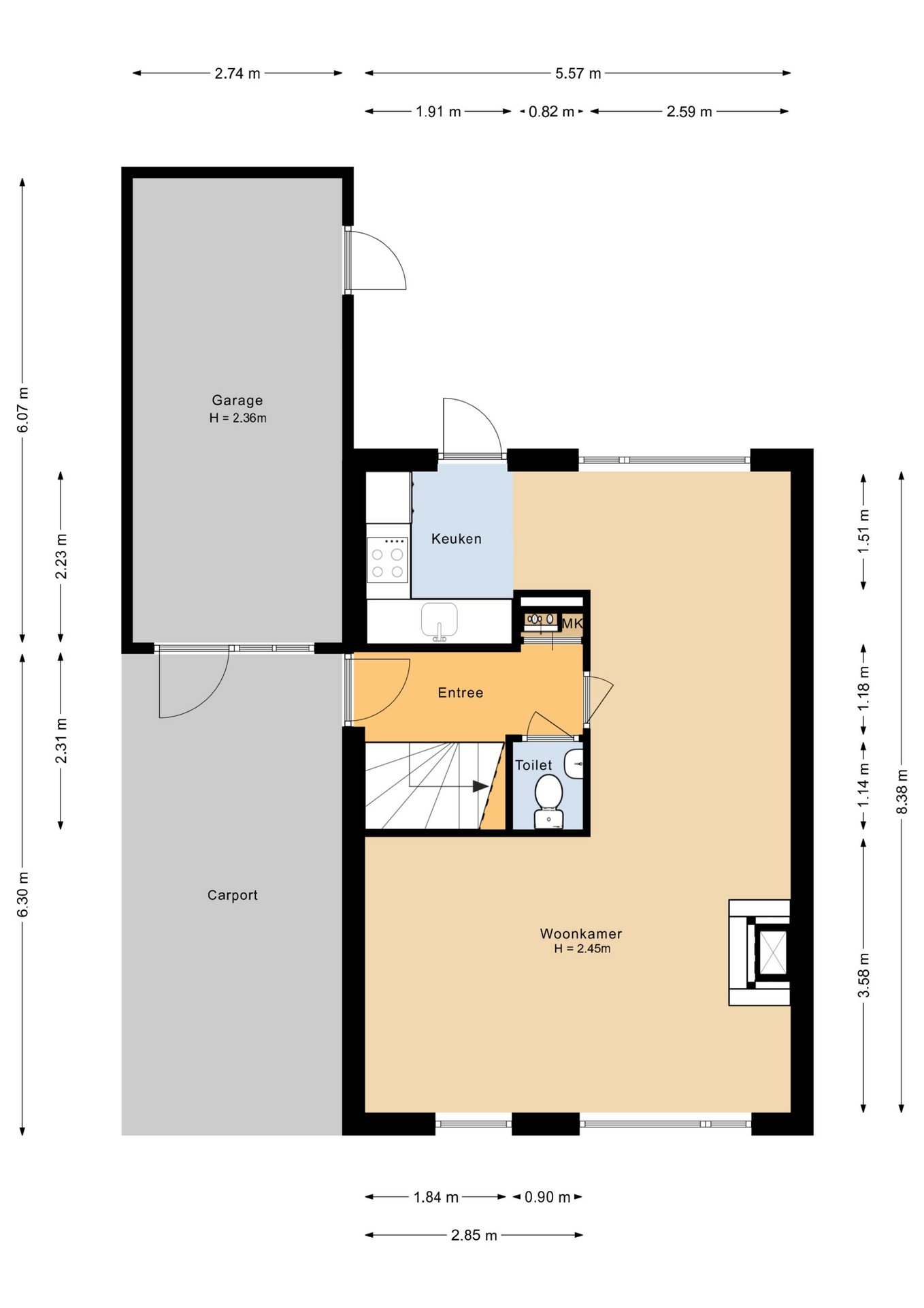 Wold 20 17 - 8225 AV - lelystad-plattegrond-1
